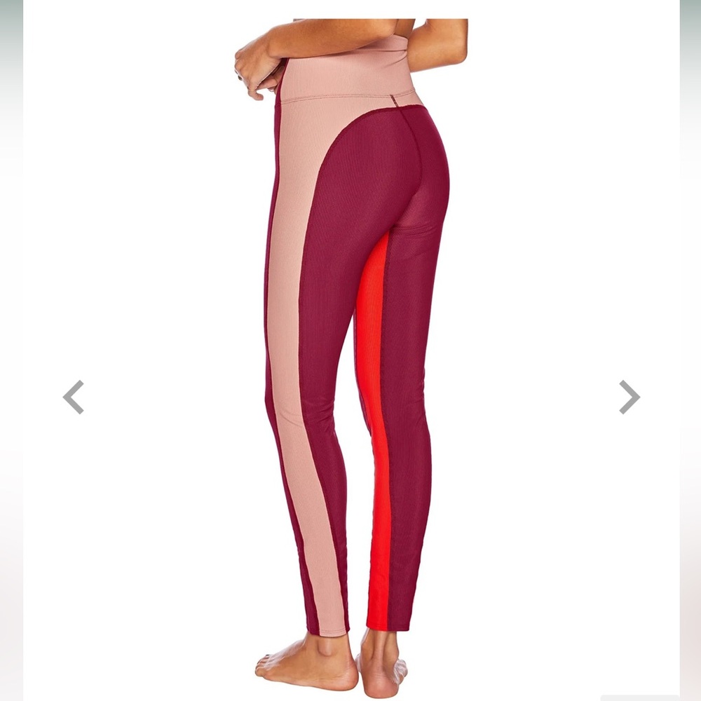 1 Beach Riot ribbed color block leggings NWOT
